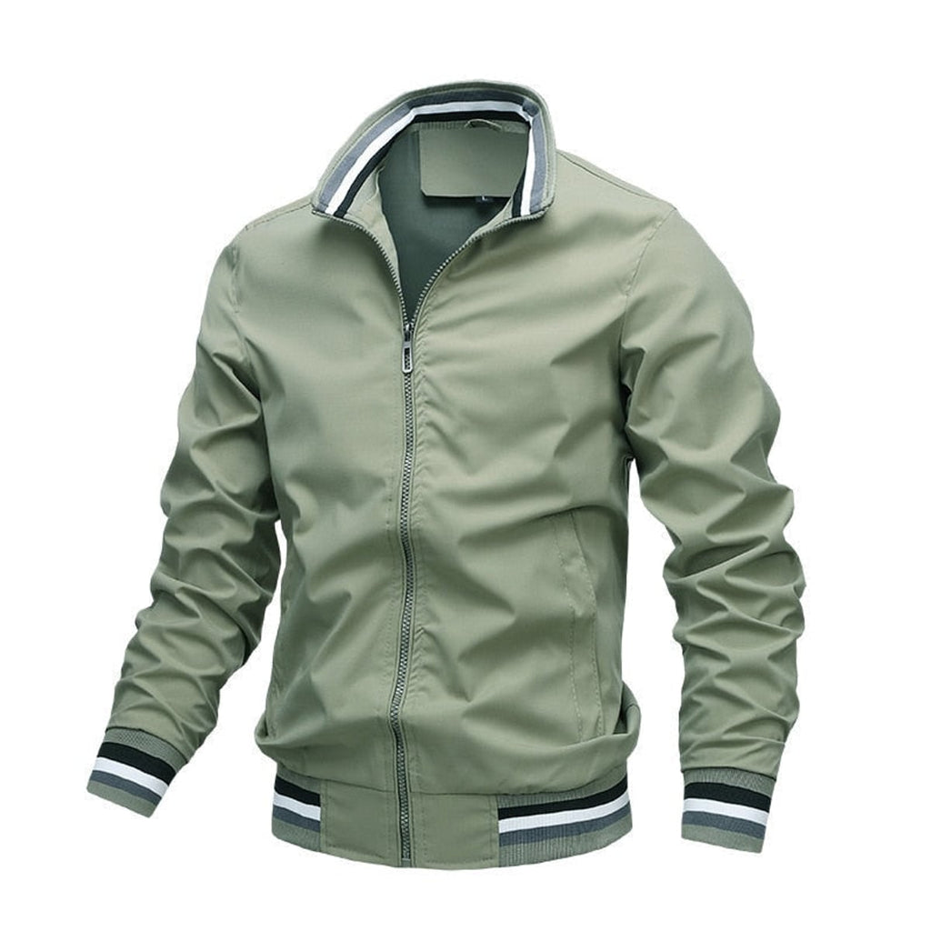 heren relaxed fit bomberjack in groen