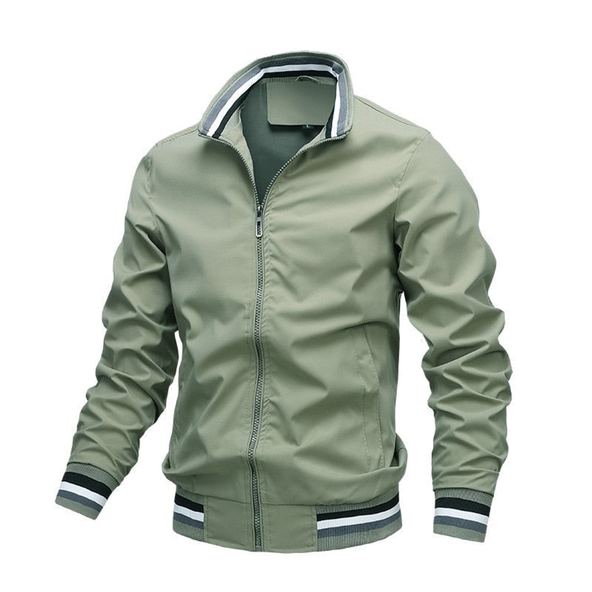 heren relaxed fit bomberjack in groen