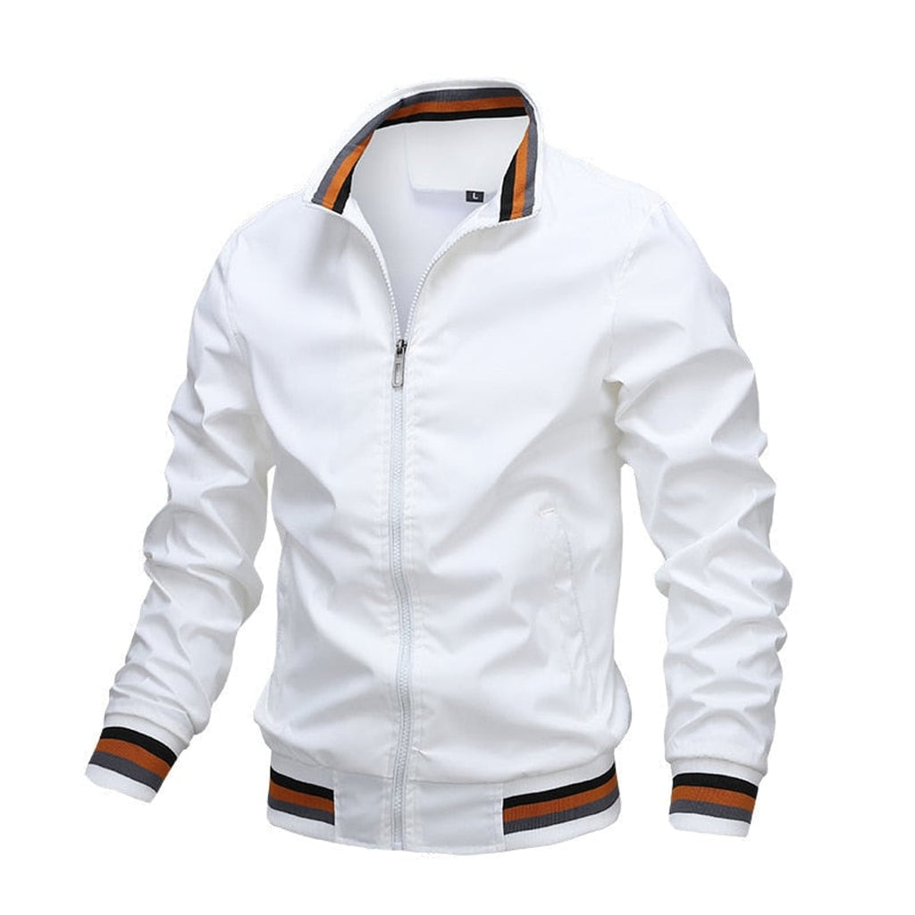 heren relaxed fit bomberjack in wit