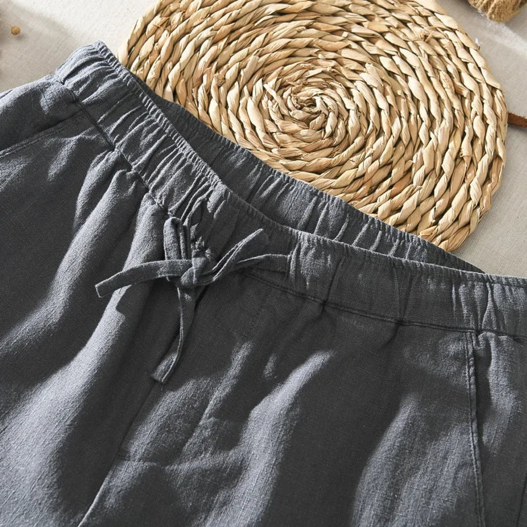 heren relaxed fit broek met toelopende pijp
