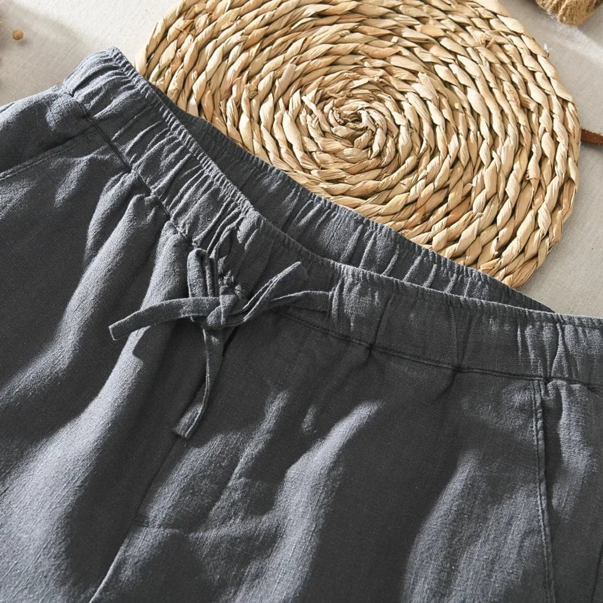 heren relaxed fit broek met toelopende pijp
