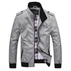 heren relaxed fit jack met zakken Lichtgrijs  
