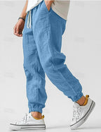 heren relaxed fit joggerbroek in blauw