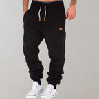 heren relaxed fit joggingbroek met tunnelkoord in zwart
