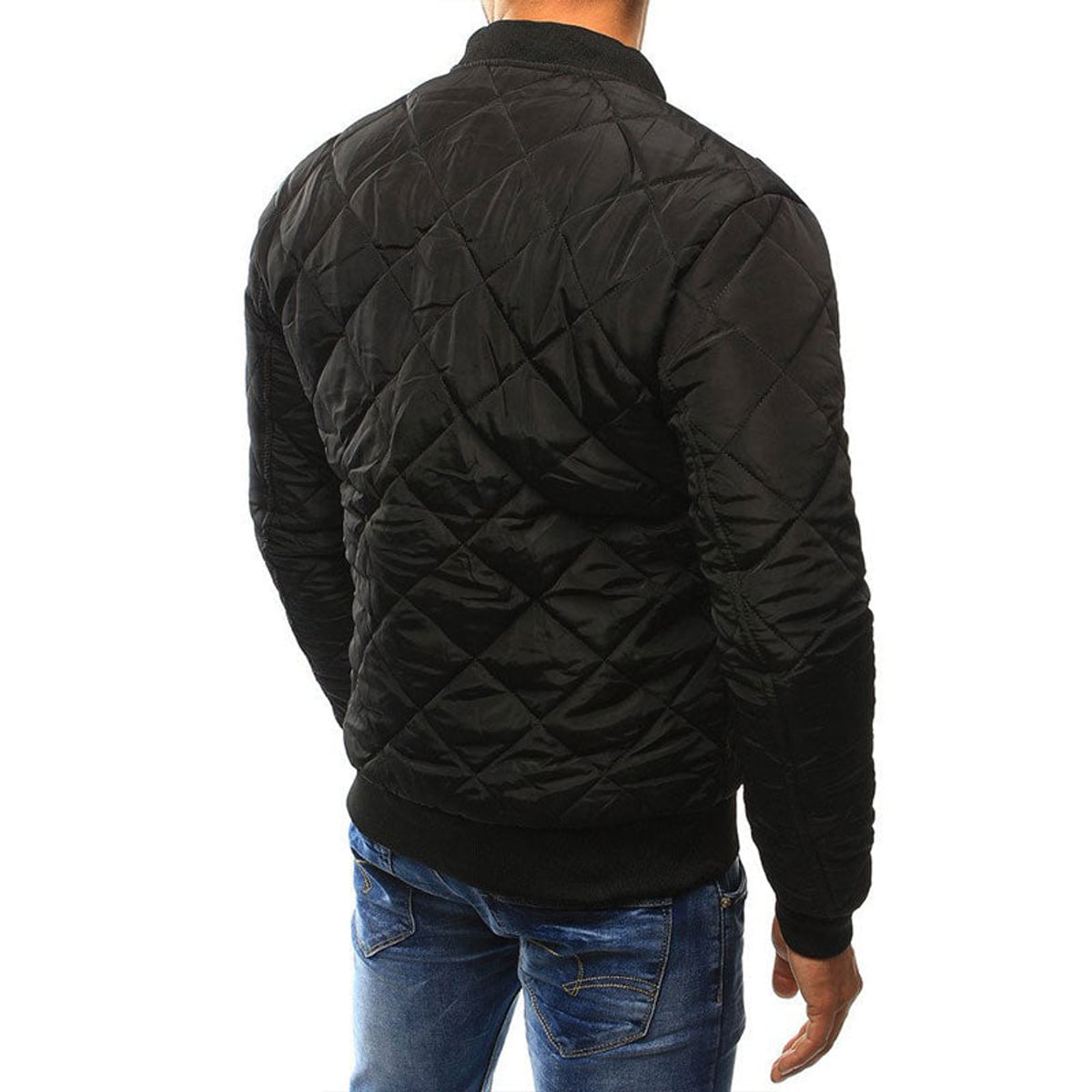 heren slim fit overgangsjas met revers