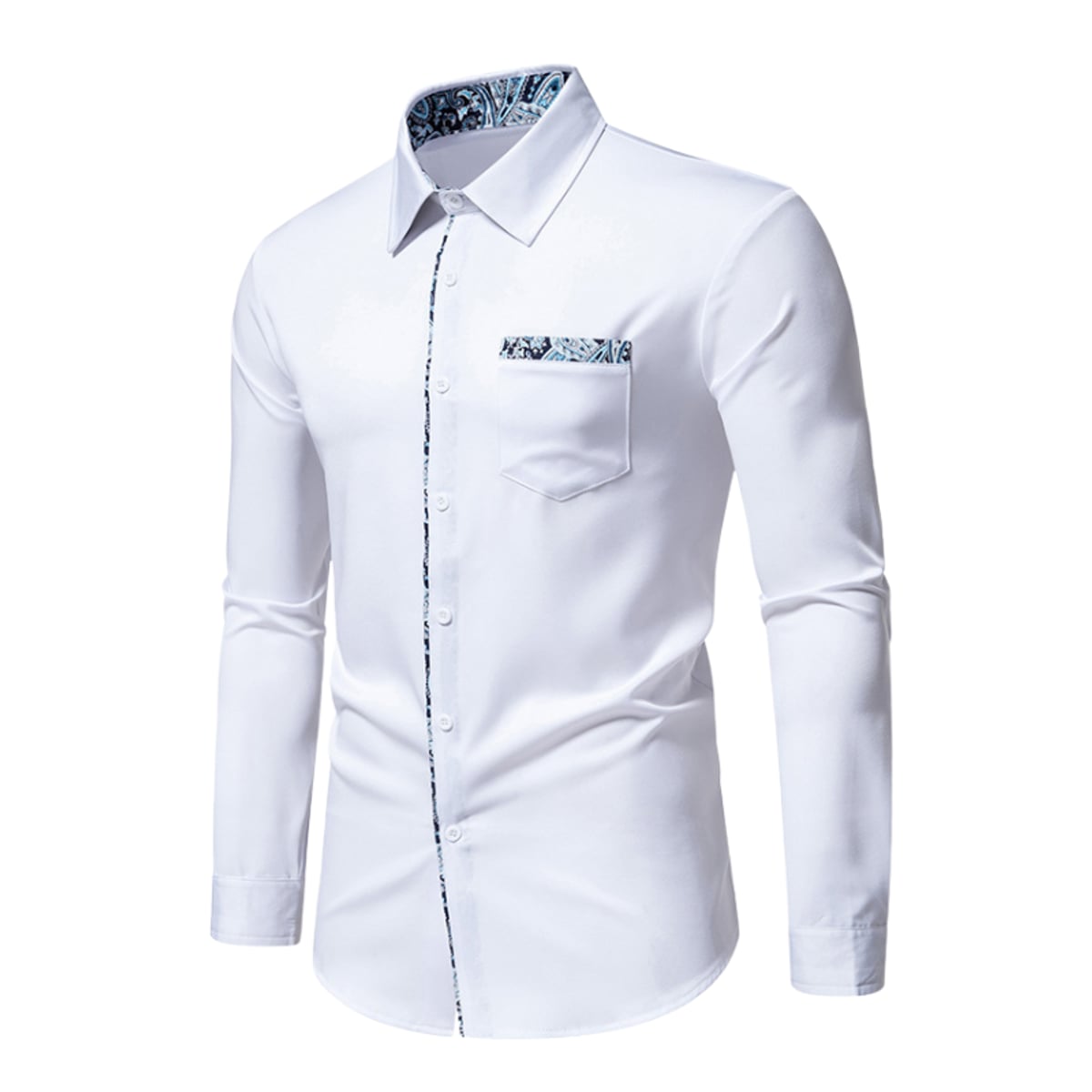 heren slim fit polo met lange mouwen