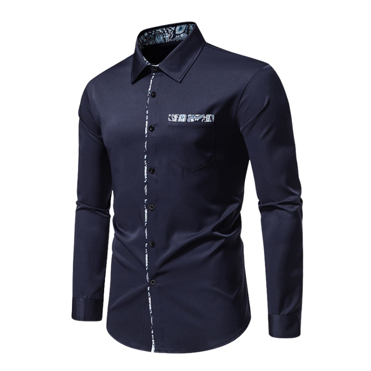 heren slim fit polo met lange mouwen