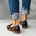 heren slip-on mocassin met ronde neus