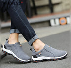 heren slip-on wandelschoen in grijs