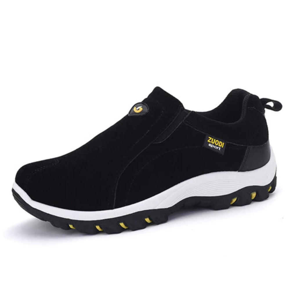 heren slip-on wandelschoen in zwart