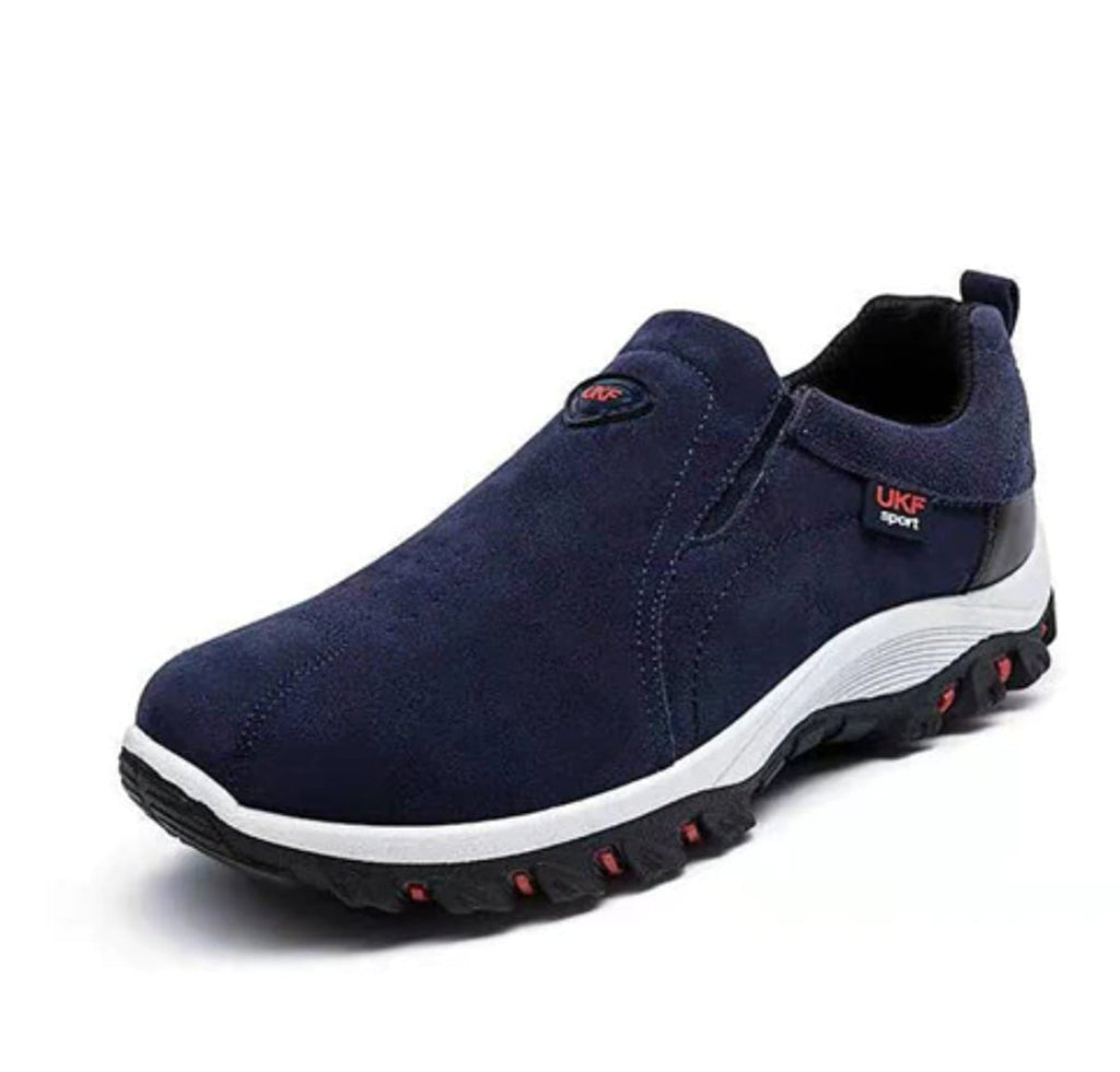 heren slip-on wandelschoen in blauw
