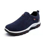 heren slip-on wandelschoen in blauw