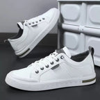 heren two-tone sneakers met lage top