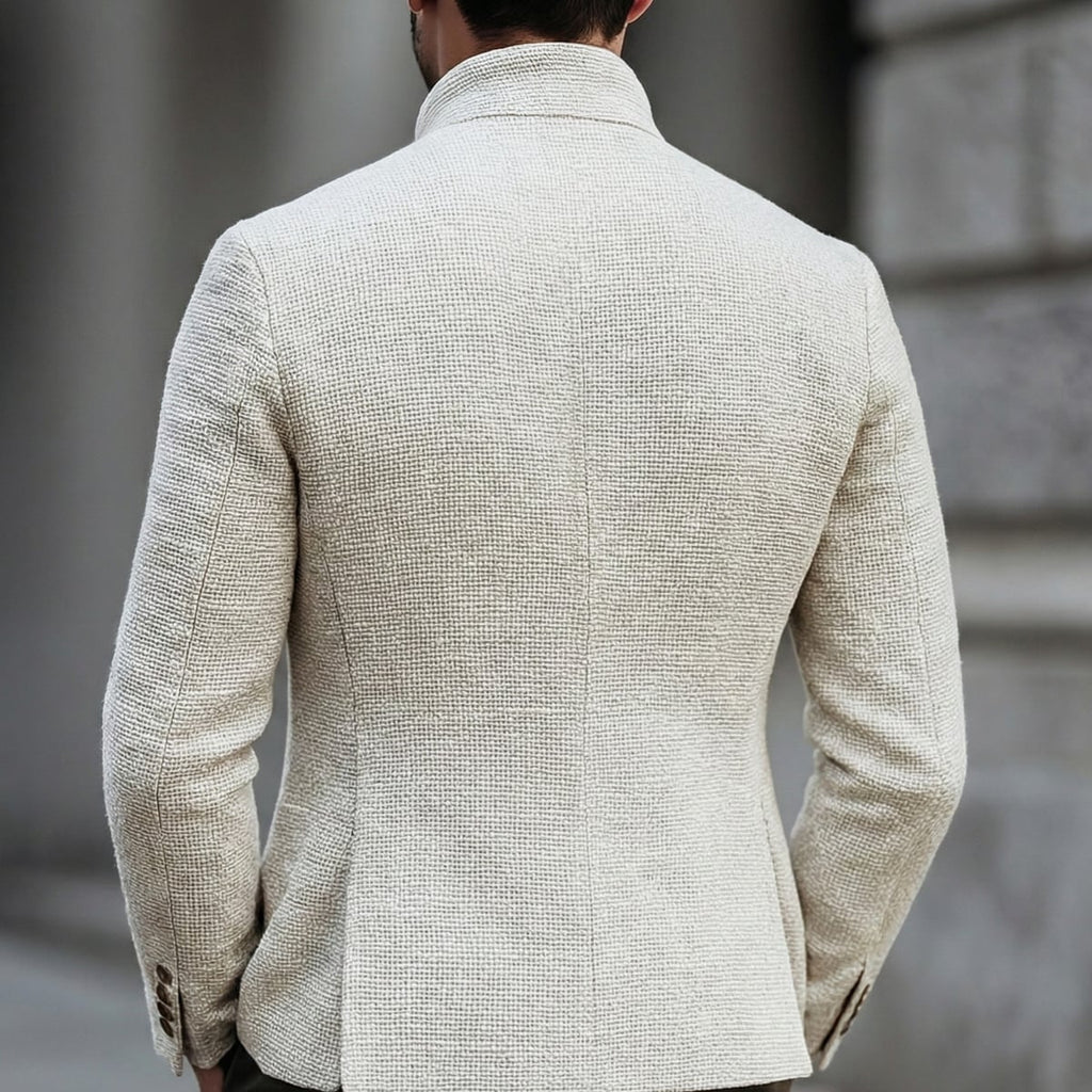 heren vest met staande kraag