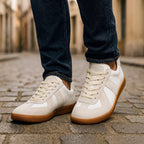 heren veterschoenen sneaker met ronde neus