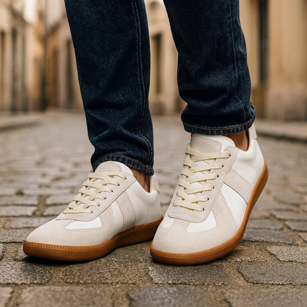 heren veterschoenen sneaker met ronde neus