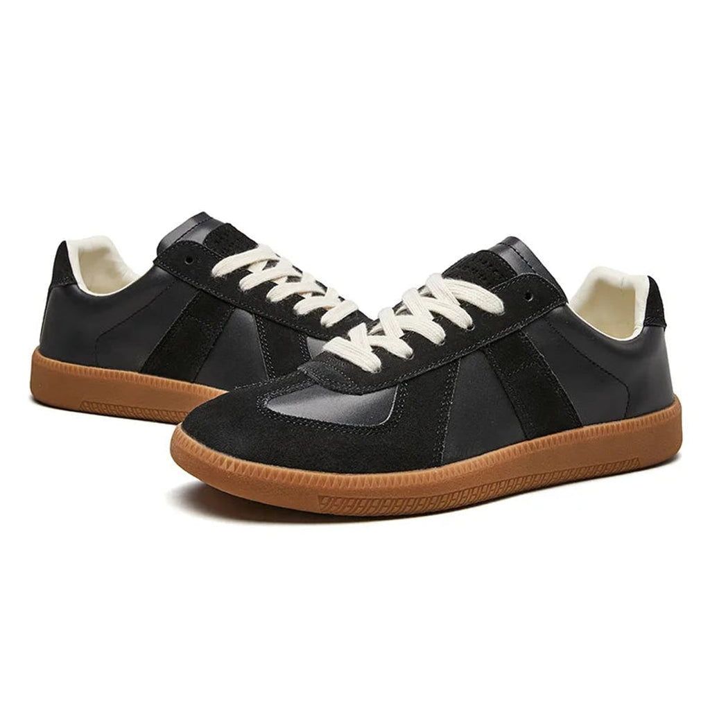 heren veterschoenen sneaker met ronde neus