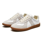 heren veterschoenen sneaker met ronde neus in wit