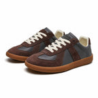 heren veterschoenen sneaker met ronde neus in grijs