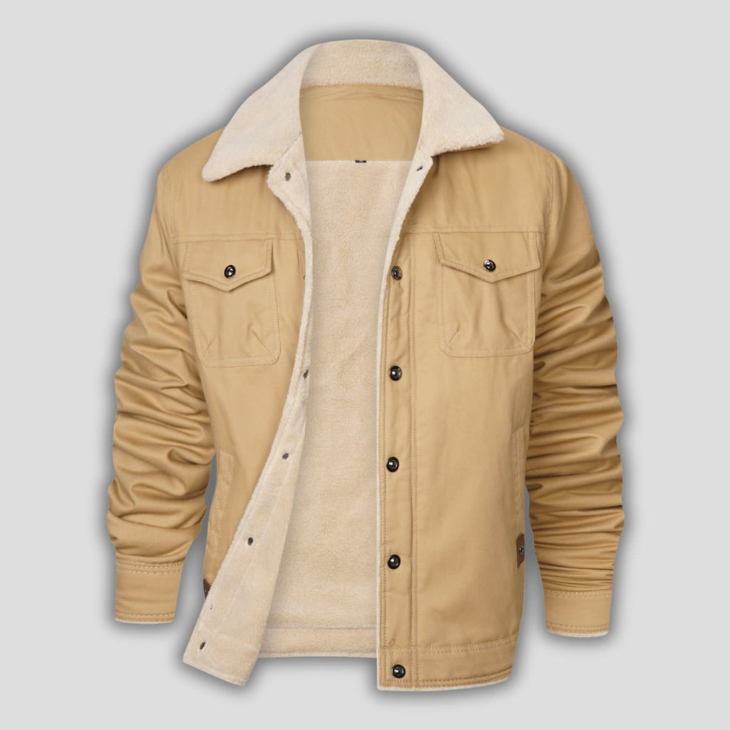 heren vintage bomber jacket in khaki
