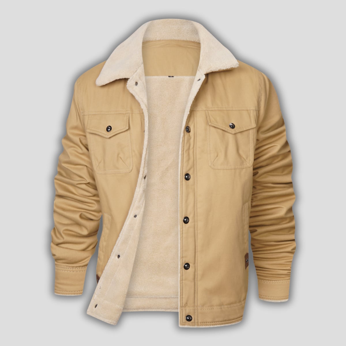 heren vintage bomber jacket in khaki
