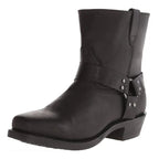 heren western harness boot met ritssluiting in zwart