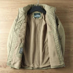 heren winterjas met afneembare capuchon