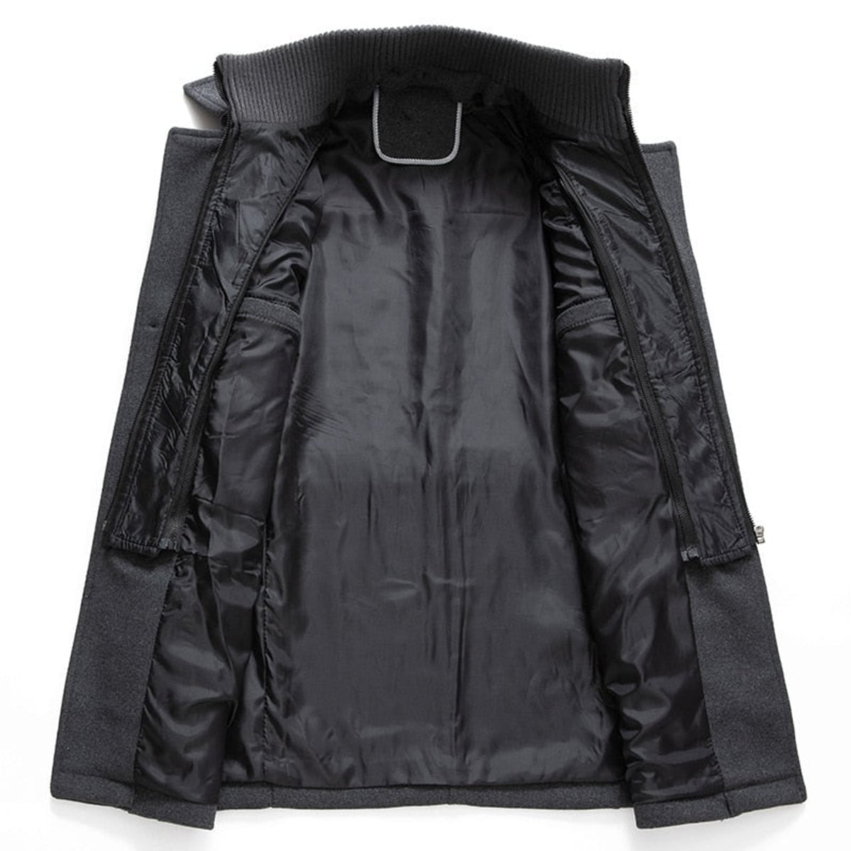heren winterjas met staande kraag