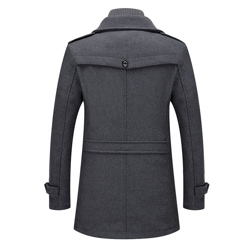 heren winterjas met staande kraag