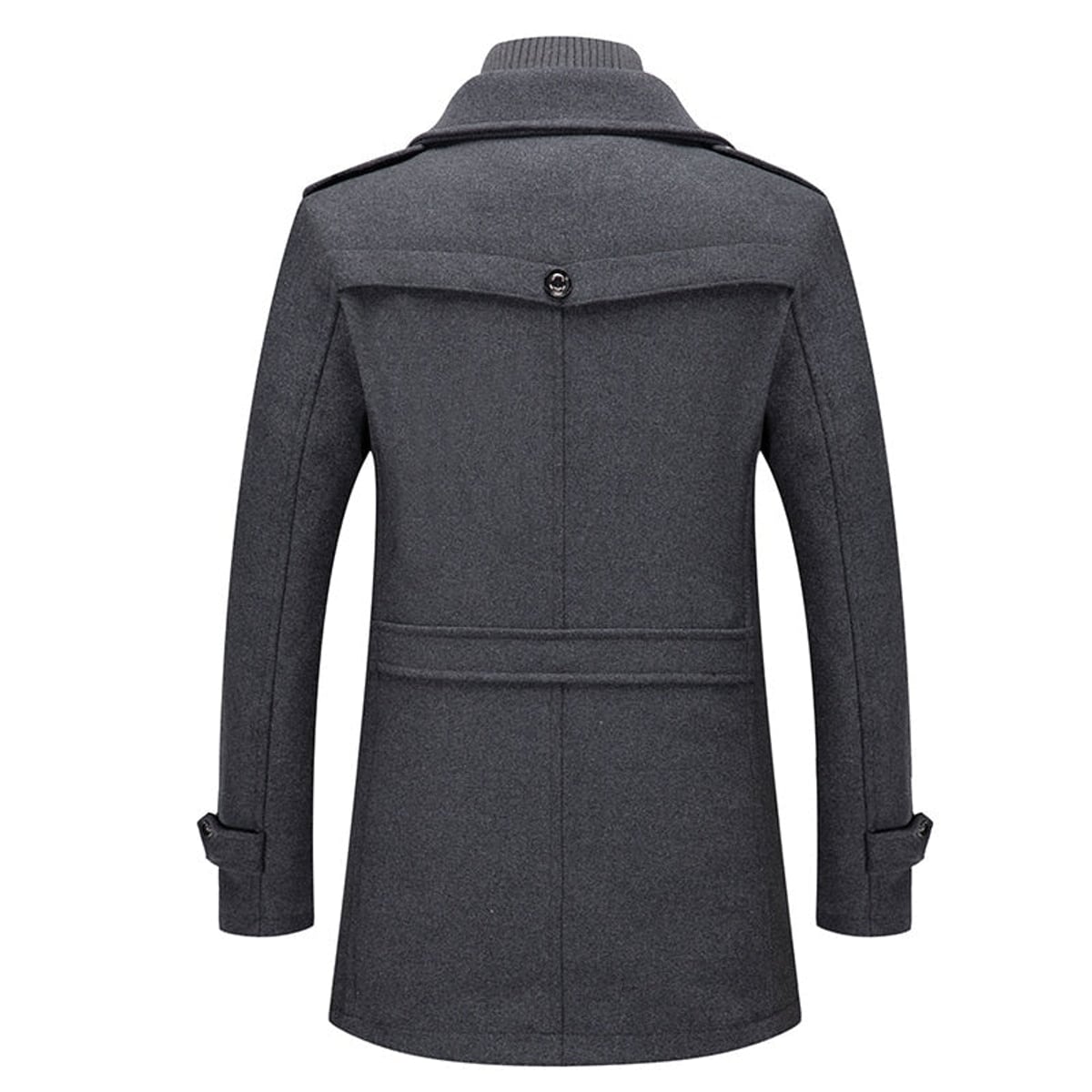 heren winterjas met staande kraag