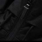 heren winterjas puffer met capuchon in zwart