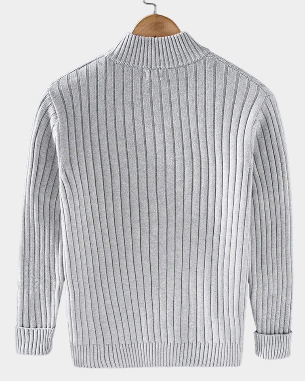 heren zip-up vest met staande kraag