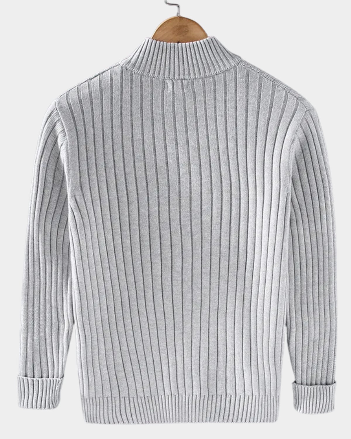 heren zip-up vest met staande kraag
