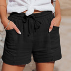 high waist short dames nonchalant in zwart voor dames