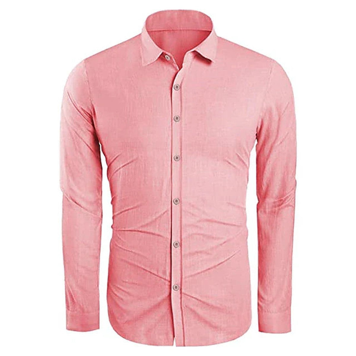 linnen overhemd heren casual in roze voor heren
