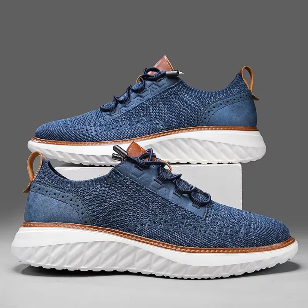 mesh sneakers heren oxford in khaki voor heren