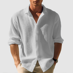 overhemd heren button-down slim in grijs voor heren