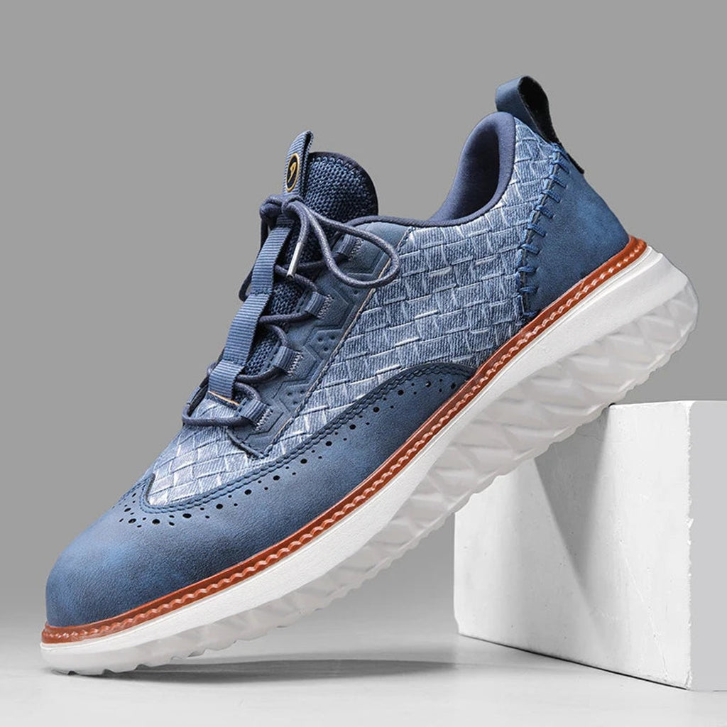 oxford sneakers heren klassiek in blauw voor heren