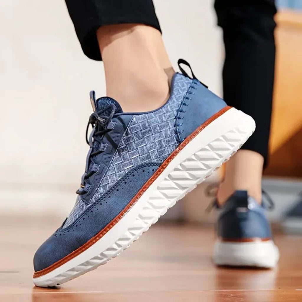 oxford sneakers heren klassiek in blauw voor heren