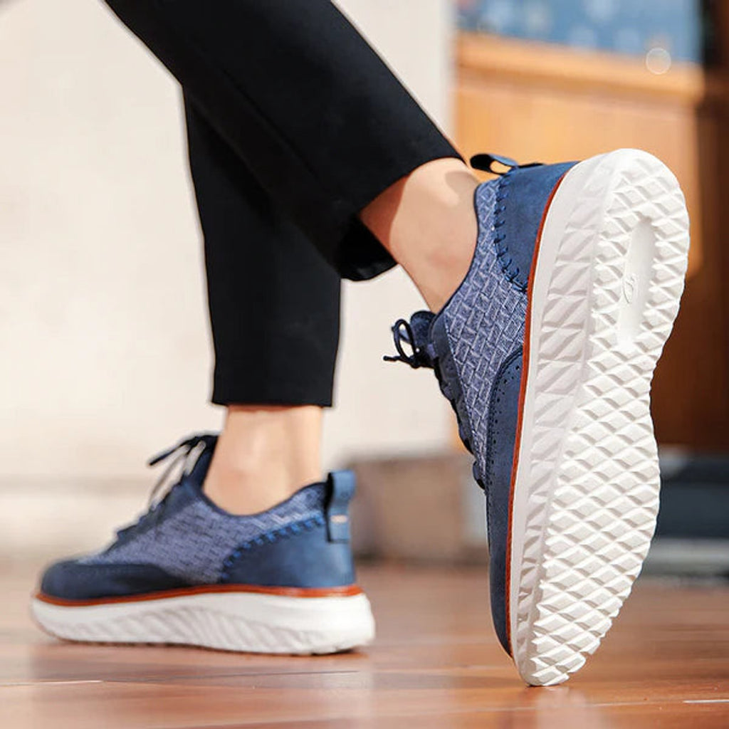 oxford sneakers heren klassiek in blauw voor heren