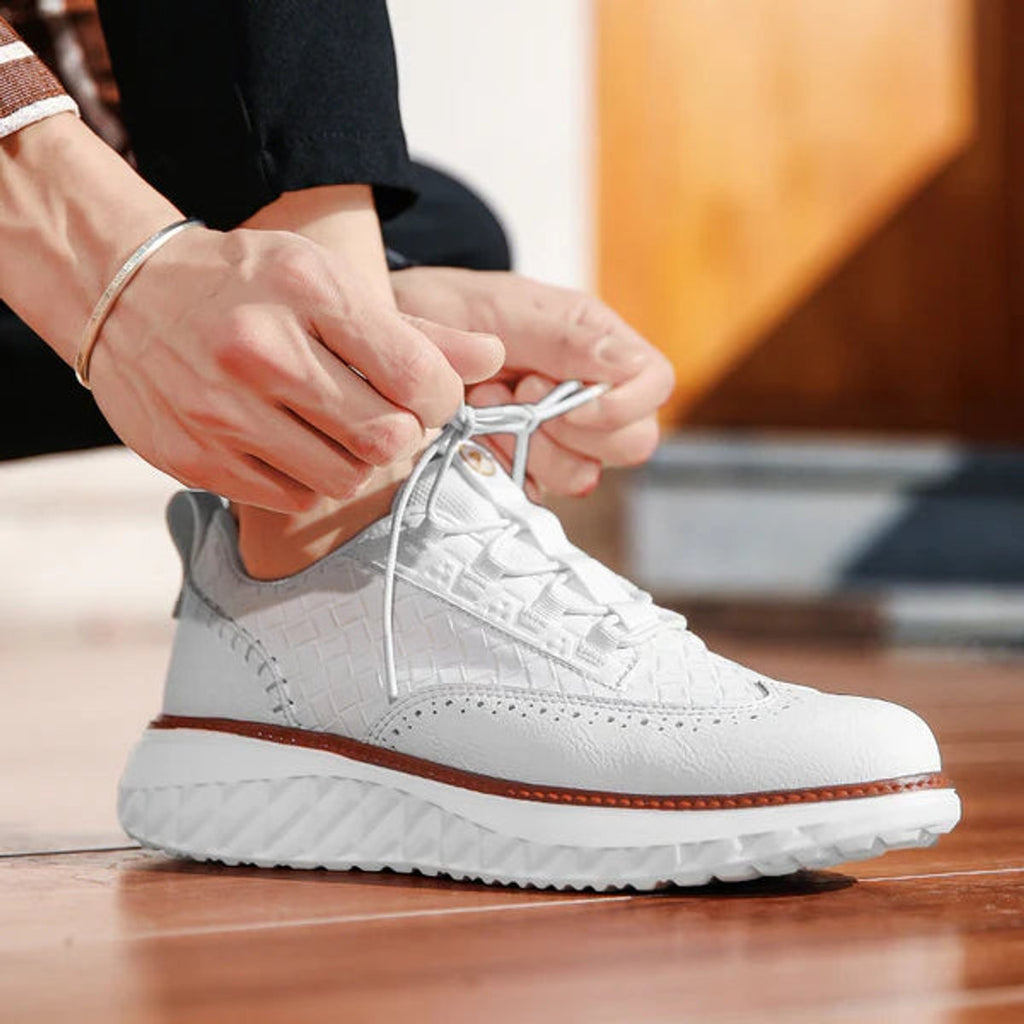 oxford sneakers heren klassiek in blauw voor heren