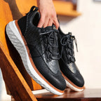 oxford sneakers heren klassiek in blauw voor heren