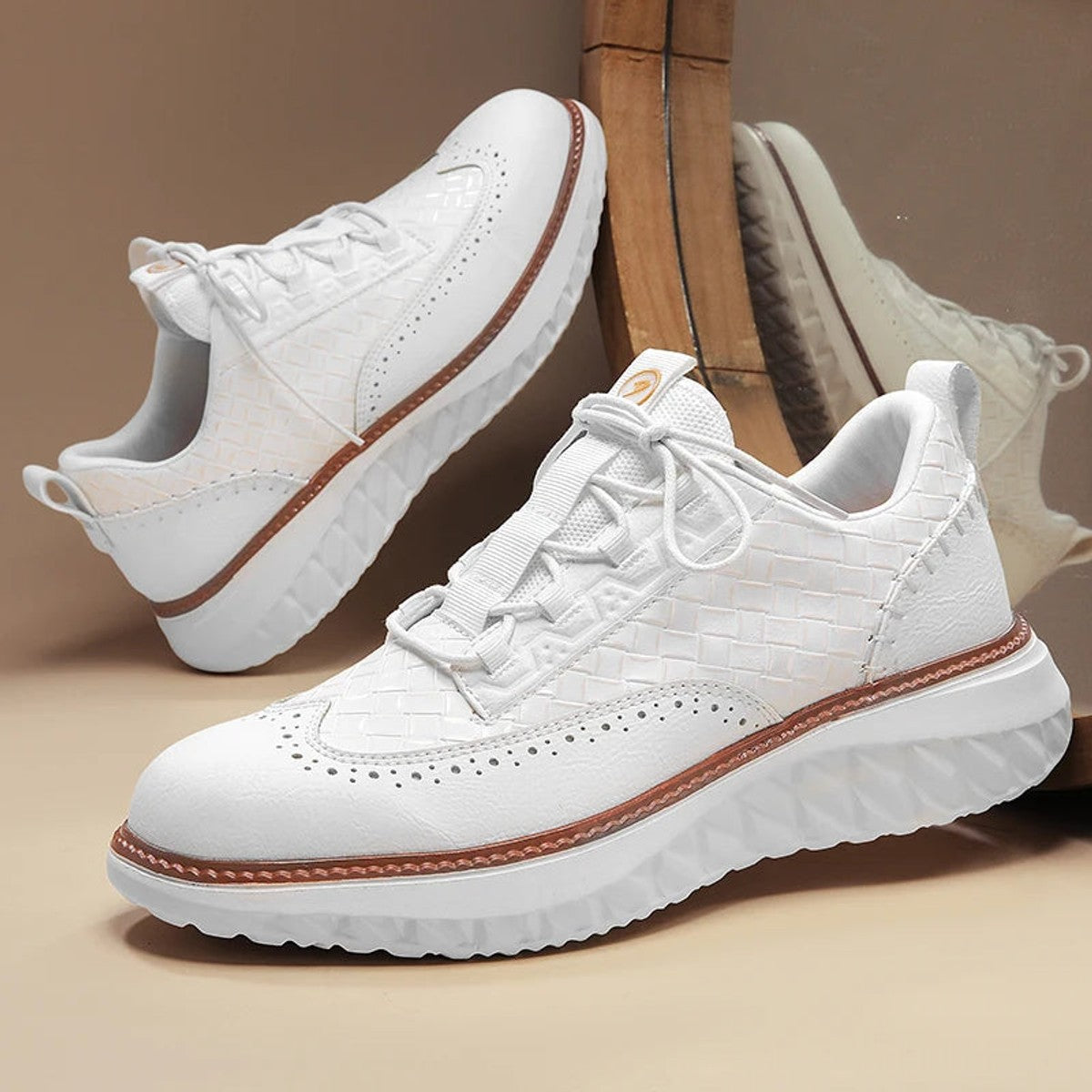 oxford sneakers heren klassiek in blauw voor heren