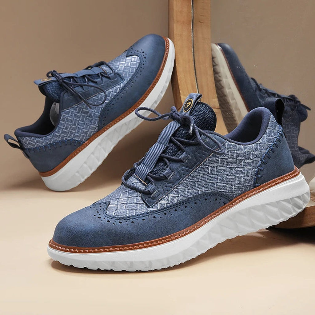 oxford sneakers heren klassiek in blauw voor heren