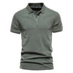 slim fit polo heren klassiek in groen voor heren