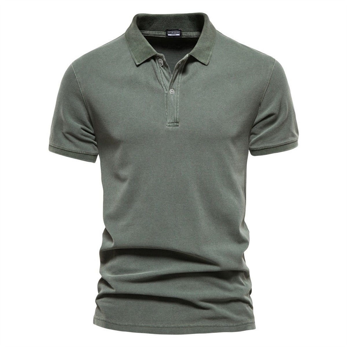 slim fit polo heren klassiek in groen voor heren