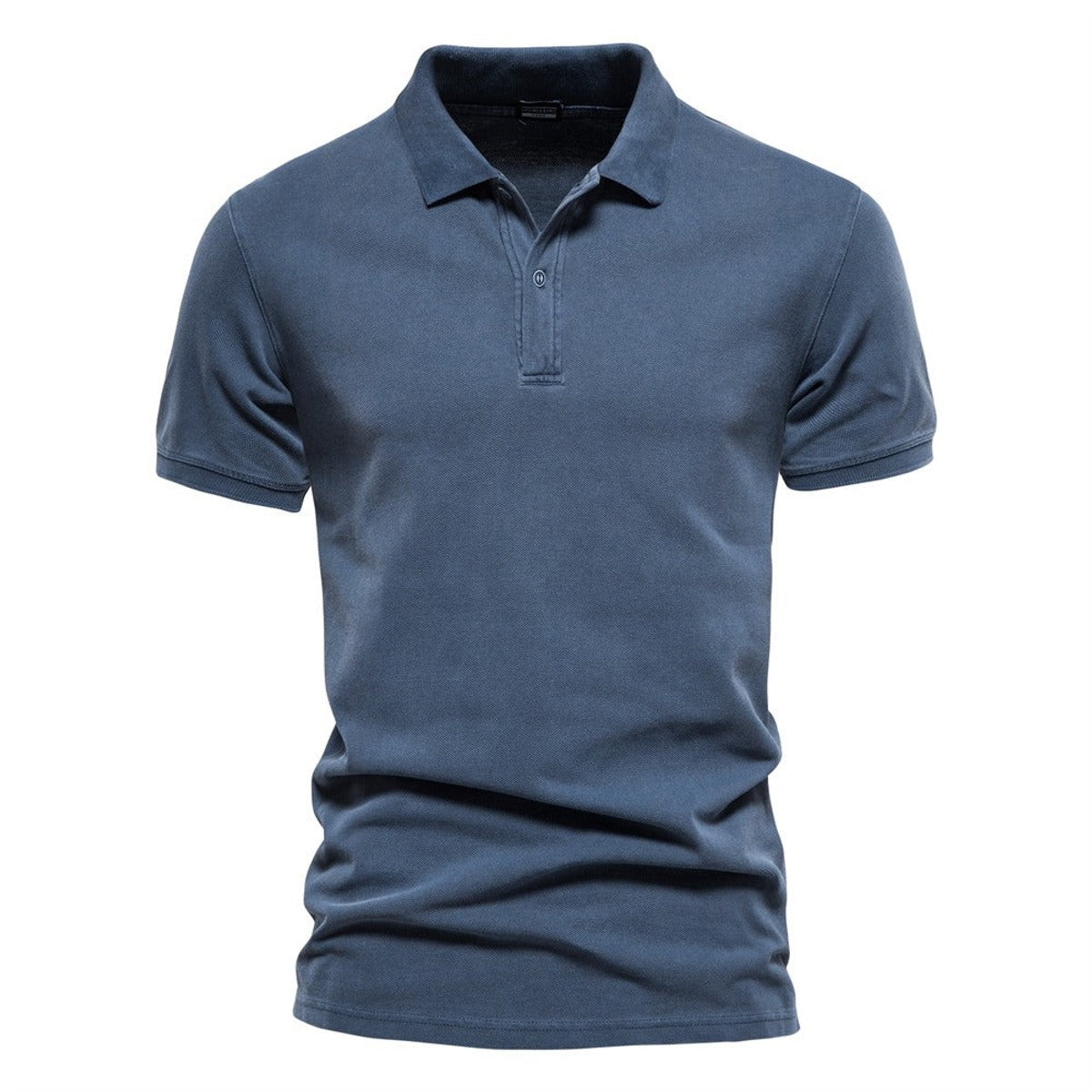 slim fit polo heren klassiek in blauw voor heren