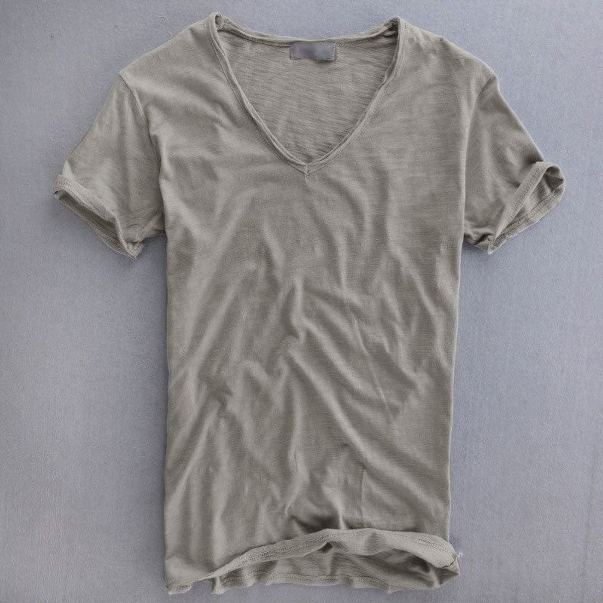 t-shirt heren basic in grijs voor heren