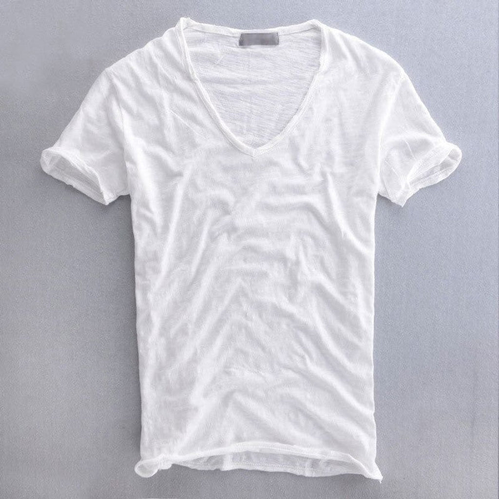 t-shirt heren basic in wit voor heren