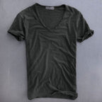 t-shirt heren basic in donkergrijs voor heren